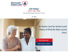 Tablet Screenshot of midsouthseniorcare.com